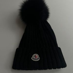 Moncler Beanie with Pom Pom